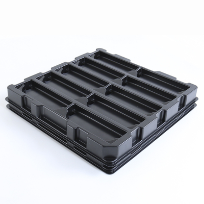 Plateau en mousse ESD rose et noir IXPE Plateau d'insertion d'emballage en mousse pour revêtement de boîte