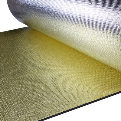 Matériau d'isolation thermique en mousse XLPE XPE en feuille d'aluminium double face pour toit