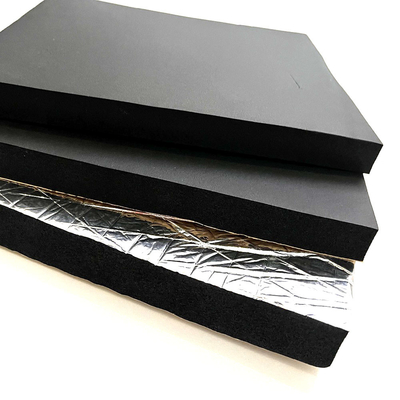 EPDM auto-adhésif noir feuille de caoutchouc cellulaire feuille d'aluminium colleuse mousse à face unique