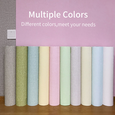 Ruloir de papier peint auto-adhésif en mousse imperméable au son pour la décoration de murs intérieurs