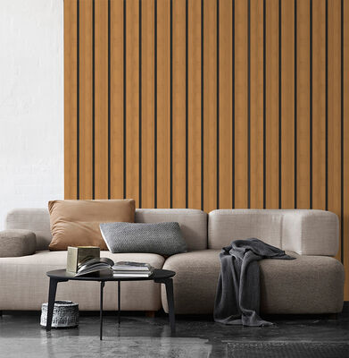 Panneaux en bois flexibles auto-adhésifs de gril de grain pour le petit décor de lieux publics