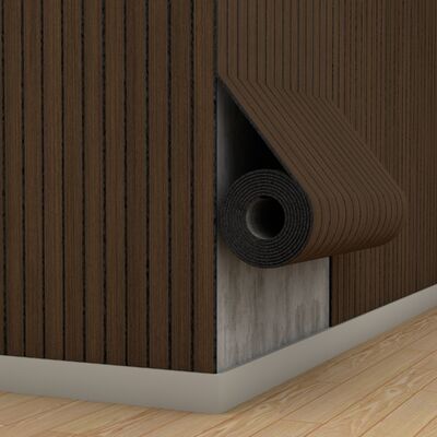 Panneaux muraux en bois mou de lattes avec la couche de mousse d'IXPE pour le décor à la maison de bien-être